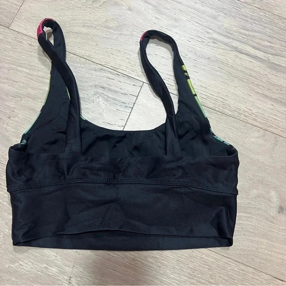 BEACH RIOT Leah Sports Bra in Rainbow Palm Madness - Picture 4 of 4